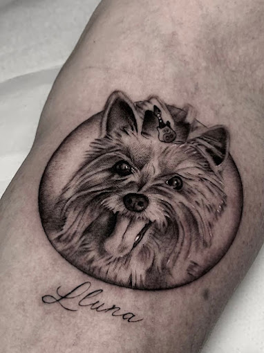 tattoo perro tattoo yorkshire